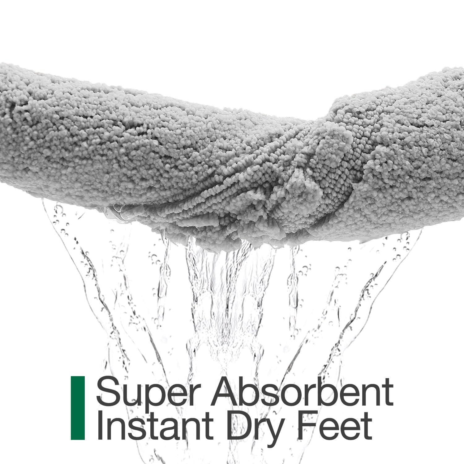 LUMI Bathroom Rugs Non Slip with Rubber Backing, Extra Soft Plush Microfiber Bath Rug Absorbent, 24"x43" - Image 6