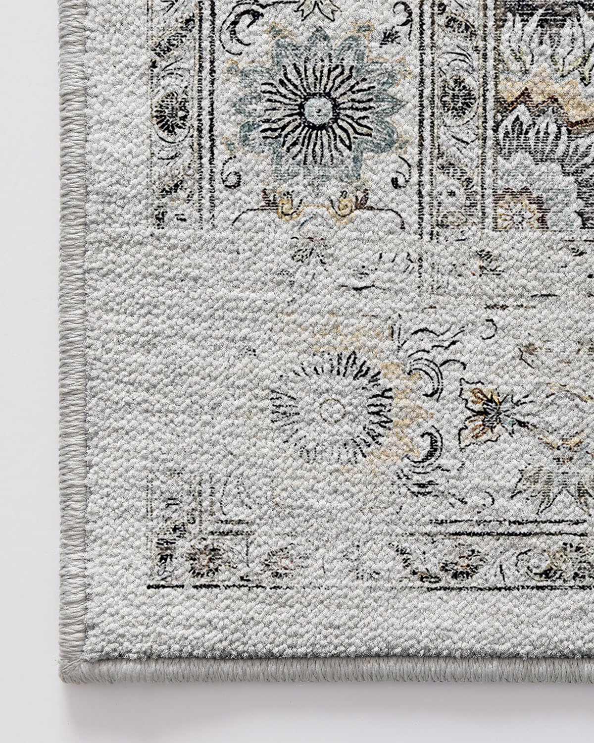 LUMI Kitchen Rug Set of 2, Washable Skin-Friendly Kitchen Floor Mats 2 Piece, Soft Throw Rug, Waterproof Kitchen Carpet Set for Sink and Laundry, Easy-Clean, Dreamy Gray Mist - Image 8